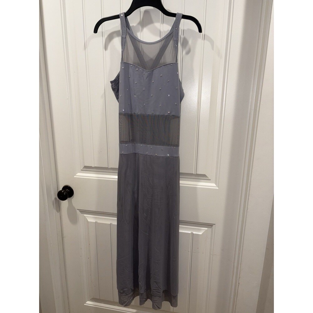 Reverence Contemporary Dance Costume Dress Adult Gray/Periwinkle Large
